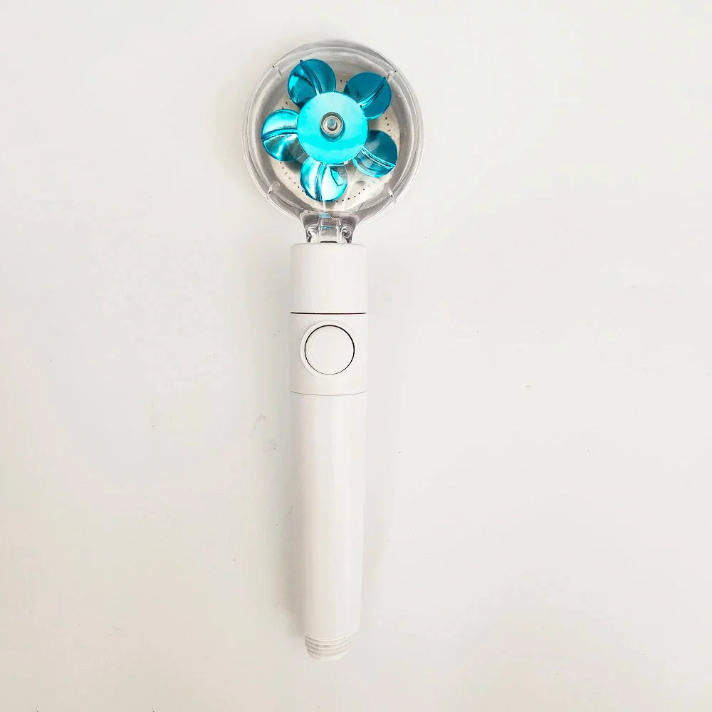 High-Pressure Turbo Shower Head | Filter & Water-Saving Button
