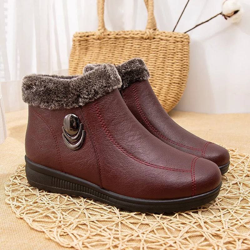 Women's Fur-Lined Winter Ankle Boots – Unisex Mule Clogs