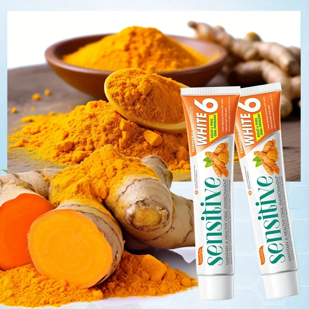 Turmeric Whitening Toothpaste – Deep Clean & Fresh Breath 100g