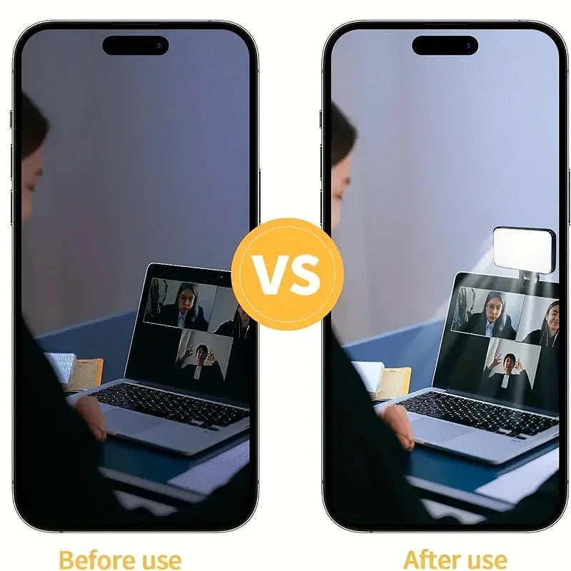 Mini Clip-On Selfie Fill Light | 3 Color Modes LED Ring Light