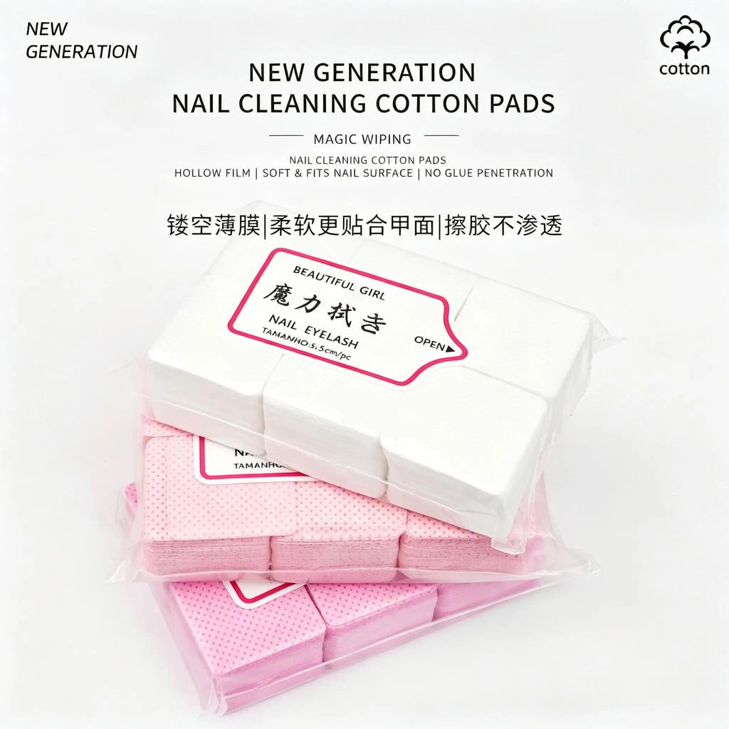 Lint-Free Gel Nail Wipes – Polish Remover Pads 20–600 Pcs