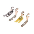 4-Piece Zipper Presser Foot Set for Old Sewing Machines