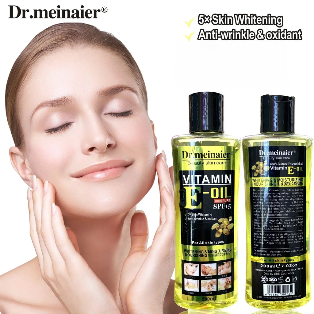 Vitamin C & E Whitening Body Massage Oil 200ml | Natural SPA