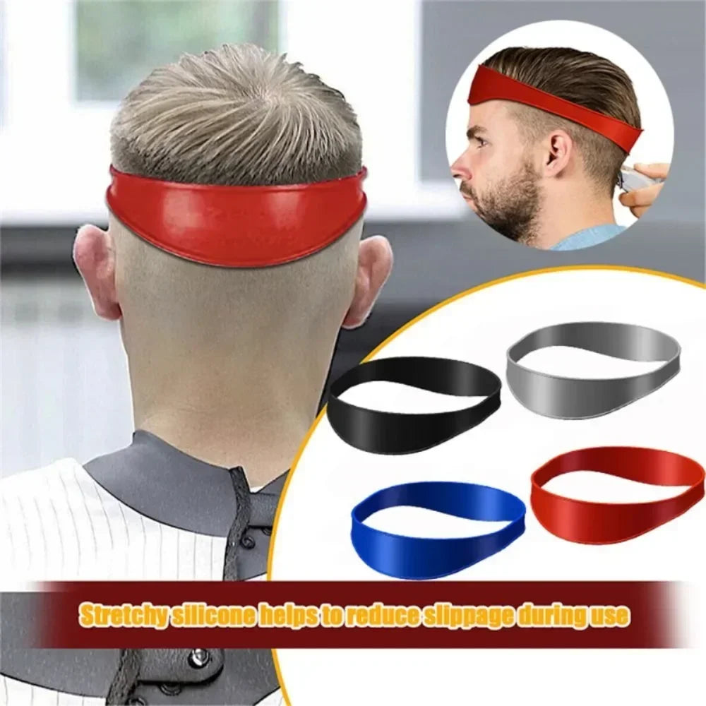 DIY Home Hair Trimming Haircut Curved Headband Silicone Neckline