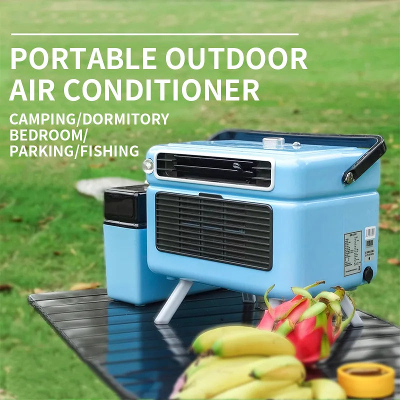 Portable Camping AC Unit – DC 12V/24V & AC 110–240V | RV Tent