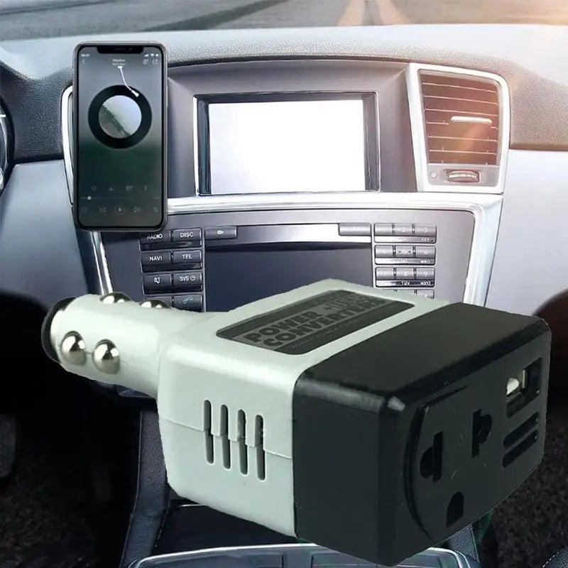 12V/24V to 220V Car Power Inverter with USB Charging Port