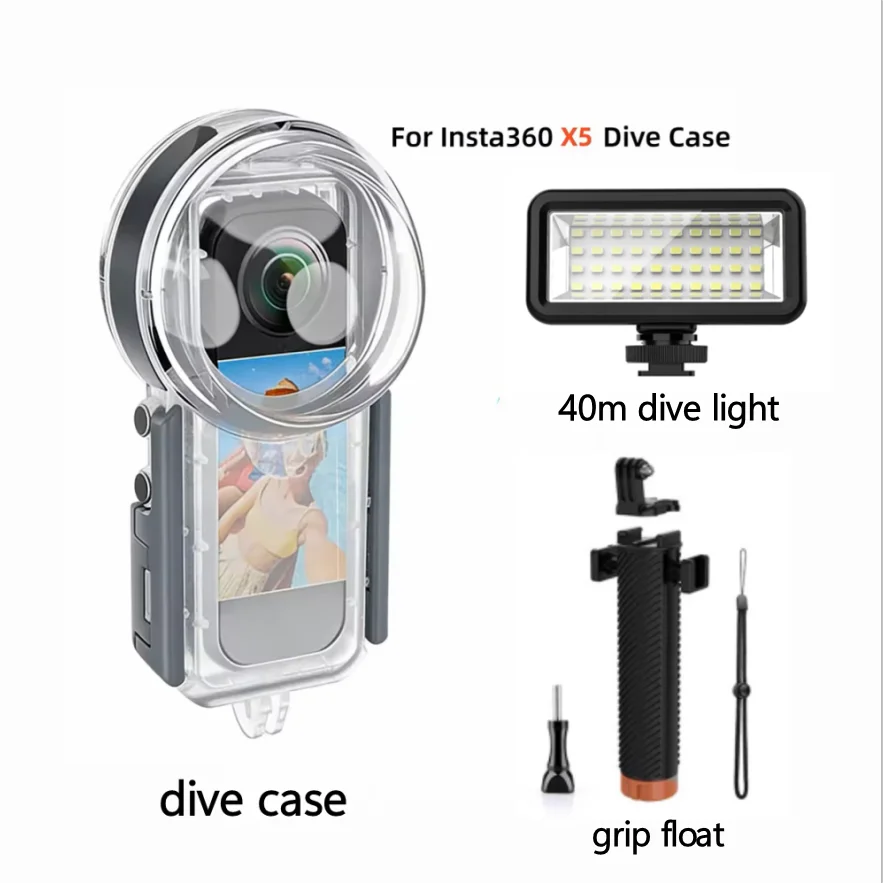 Seafrogs 50m Waterproof Dive Case for Insta360 X5 | Housing