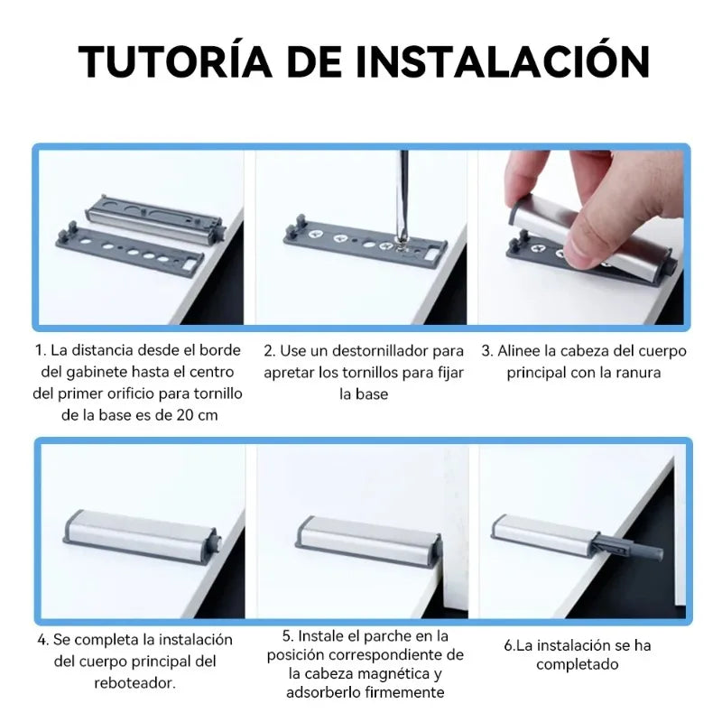4 Magnetic Push Latches Cabinets Touch Open Kitchen Door Hardware