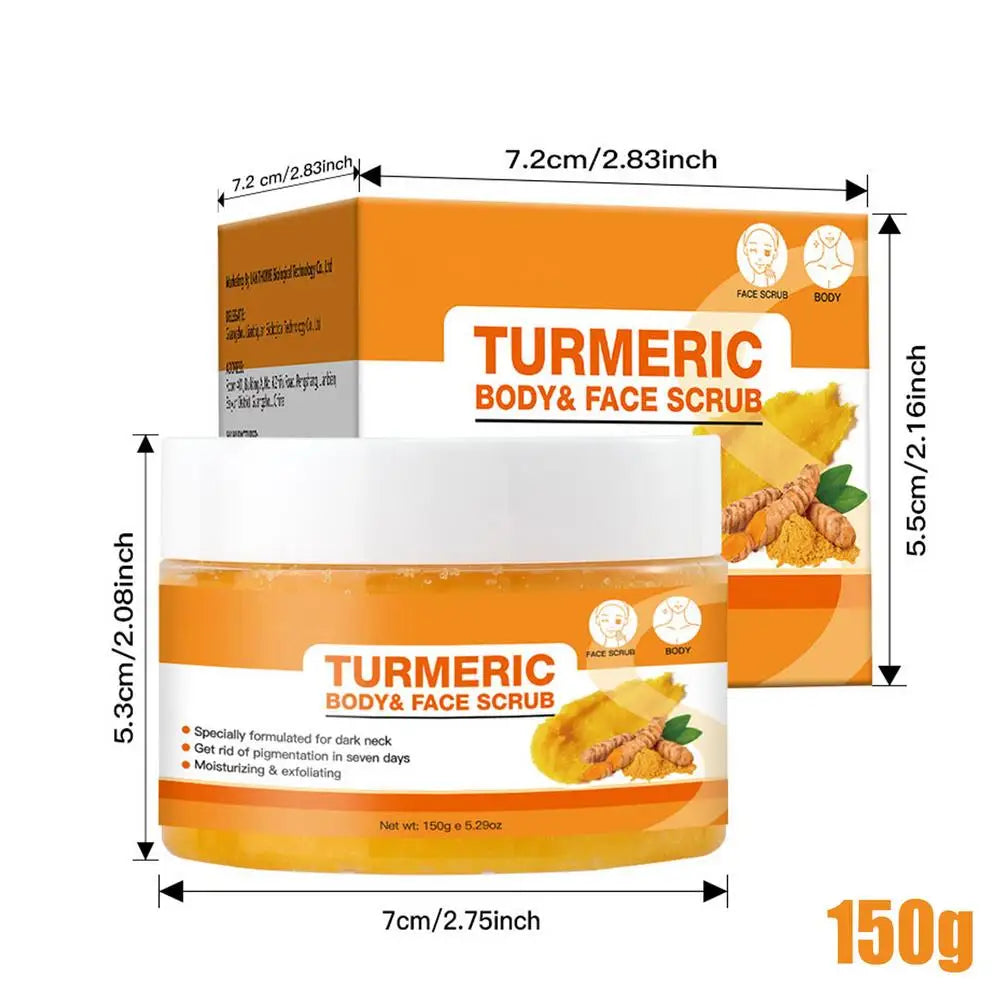 Turmeric Face & Body Scrub – Brightening Exfoliator 150g