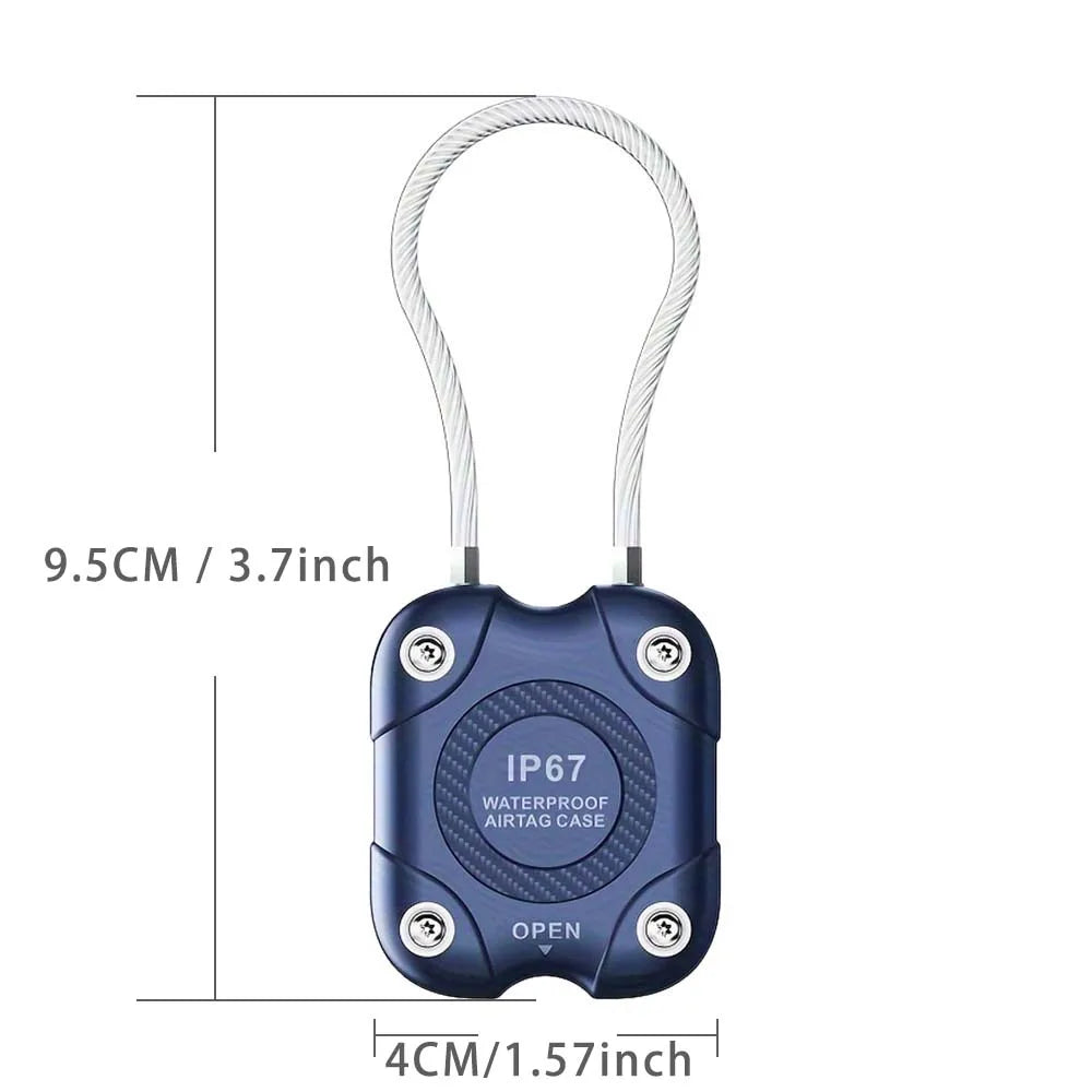 AirTag Holder Wire Cable Lock – 360° Hard Protective Case