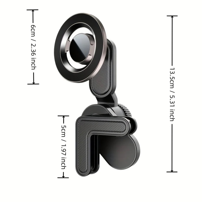 360° Magnetic Car Phone Mount | MagSafe & Universal Fit