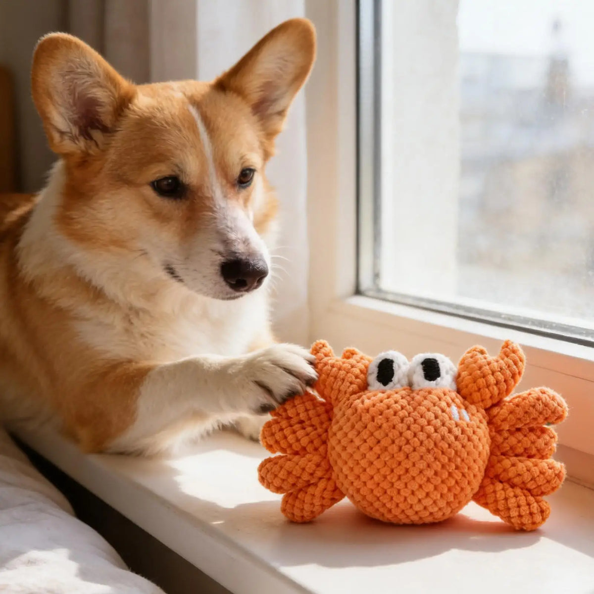 Interactive Squeaky Plush Dog Toy | Puppy Chew & Fetch