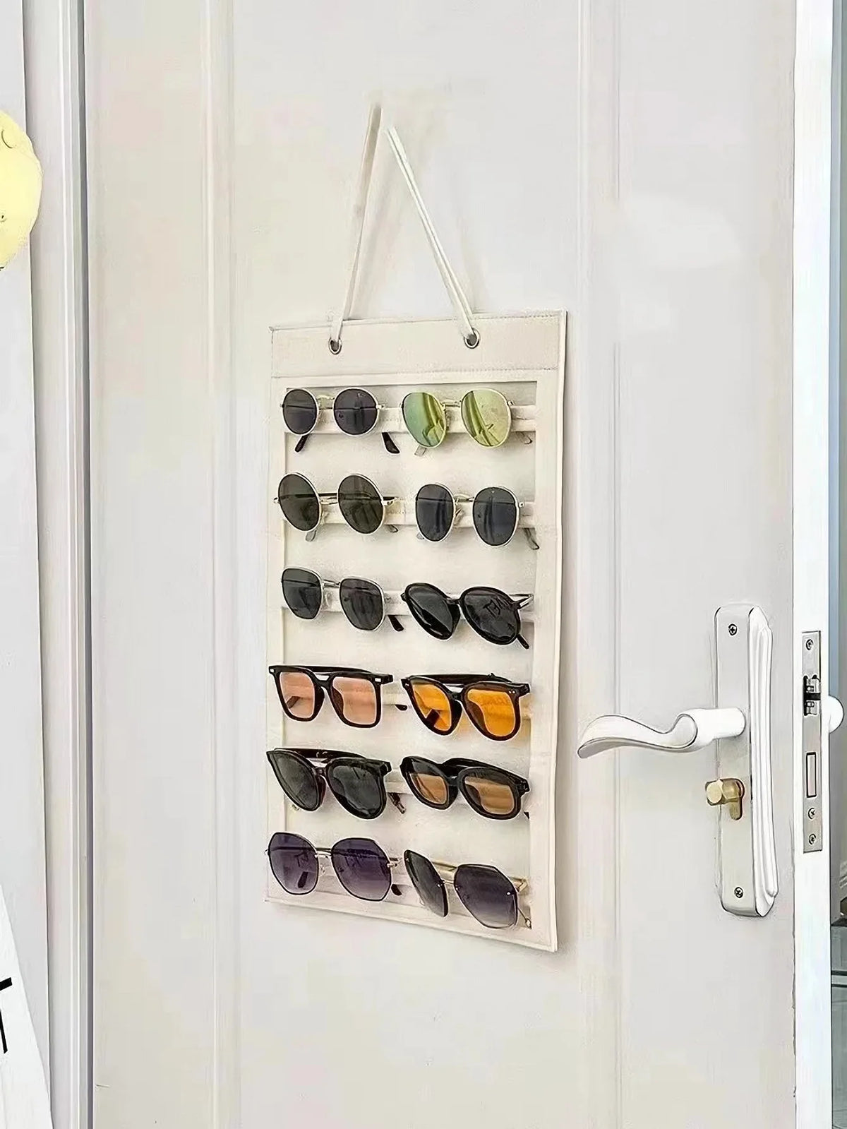 Sunglasses Storage Organizer Holds 12 Pairs Eyeglasses Hanging