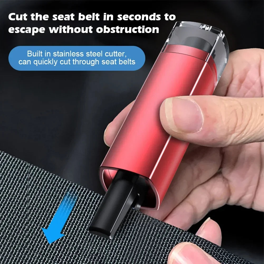 2-in-1 Car Emergency Glass Breaker & Seat Belt Cutter Tool