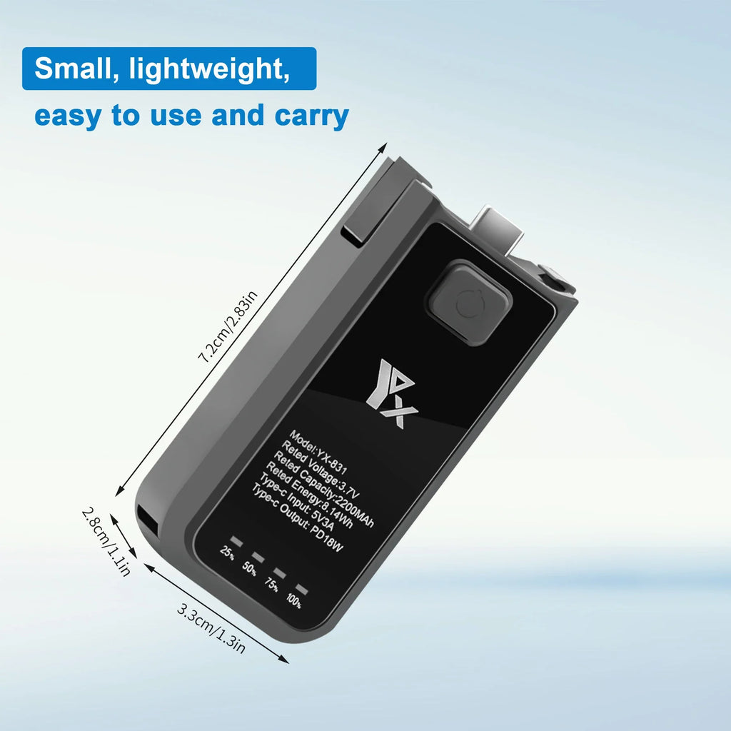 DJI Osmo Pocket 3 Extended Grip Handle & Battery Charger
