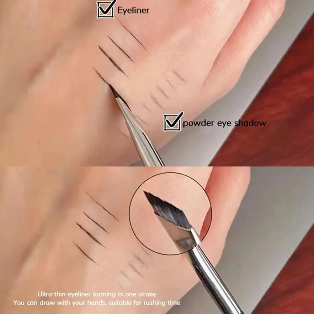 Ultra-Thin Angled Eyebrow & Eyeliner Brush | Precision Tip