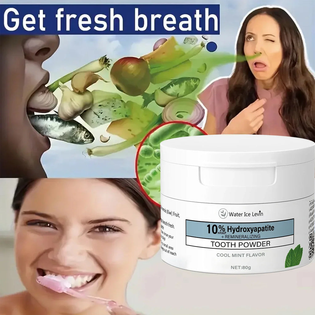 Charcoal & Hyaluronic Acid Tooth Powder – Cool Mint 80g