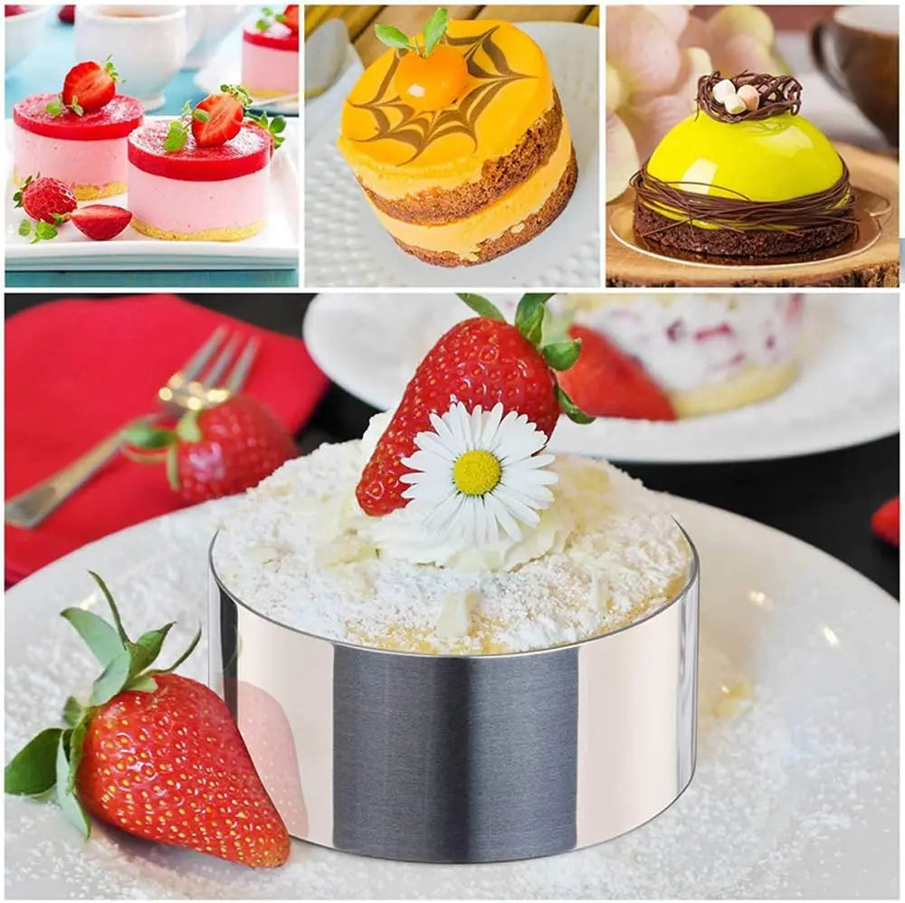 Stainless Steel Round Cake Ring Mold | Mousse & Pastry Cutter