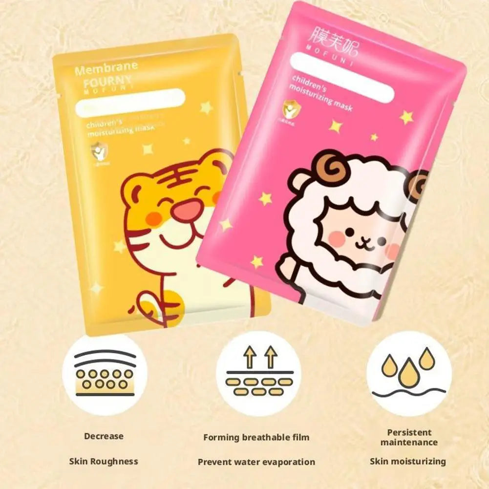 Animal Character Kids Face Masks – Hyaluronic Acid Sheet Masks