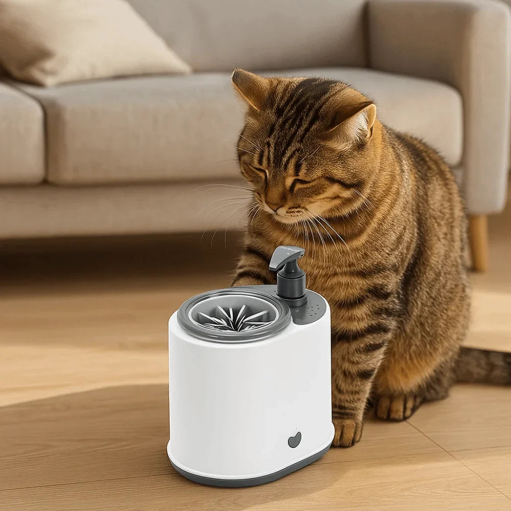 2-in-1 Pet Paw Washer Cup with Soap Dispenser | Dog Paw