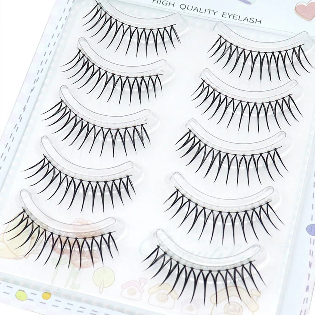 Korean U-Shaped Wispy False Eyelashes | 5 Pairs Cluster Lash