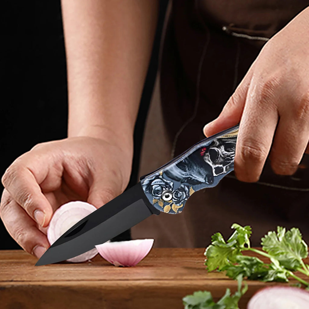 Folding Stainless Steel Paring Knife – Portable Kitchen Knife