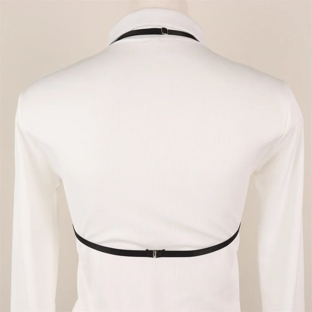 Women Sexy Lingerie Fashionable Straps Hollowed Out Black Wire
