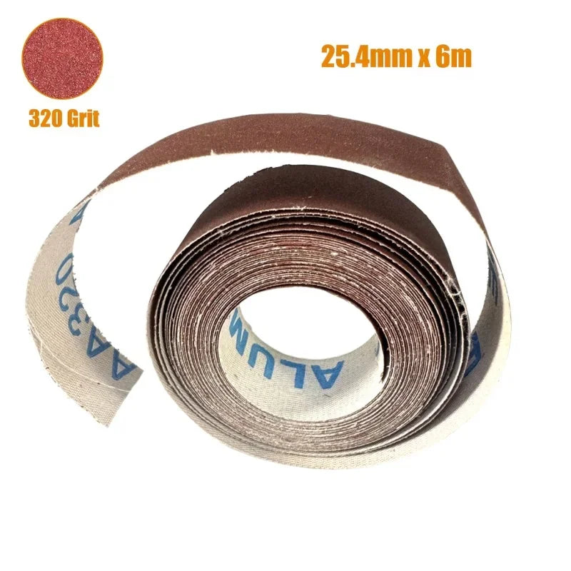 Sandpaper Roll 6M x 25cm Emery Cloth Grit 80 to 600