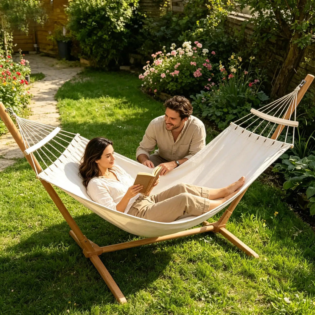 Wooden Hammock Spreader Bars 2-Pack | 10-Hole 40cm Crossbars