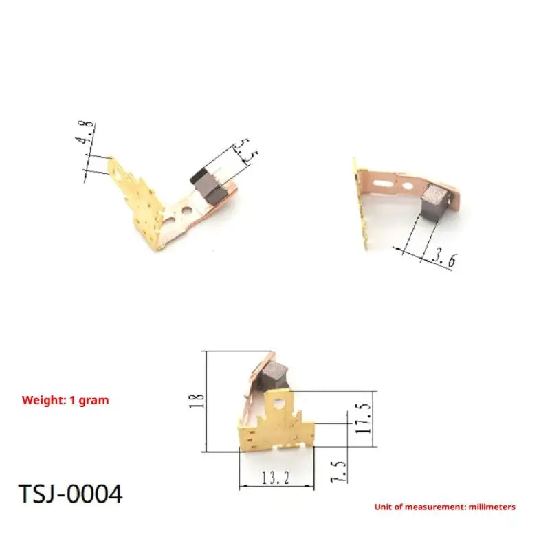 RS550 Motor Carbon Brush Holder 2-Pack | Metal Replacement Part