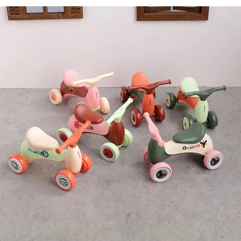 Dollhouse Miniature Scooter Model – Assembly Toy for Kids
