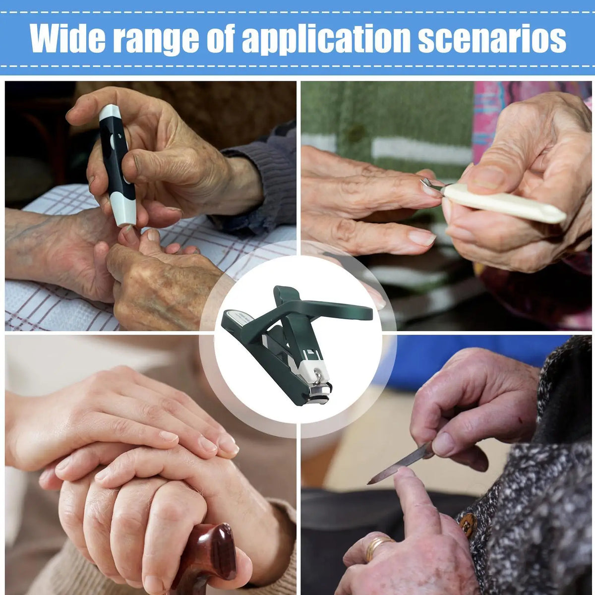 Magnifying Glass Nail Clippers – Splash-Proof for Seniors