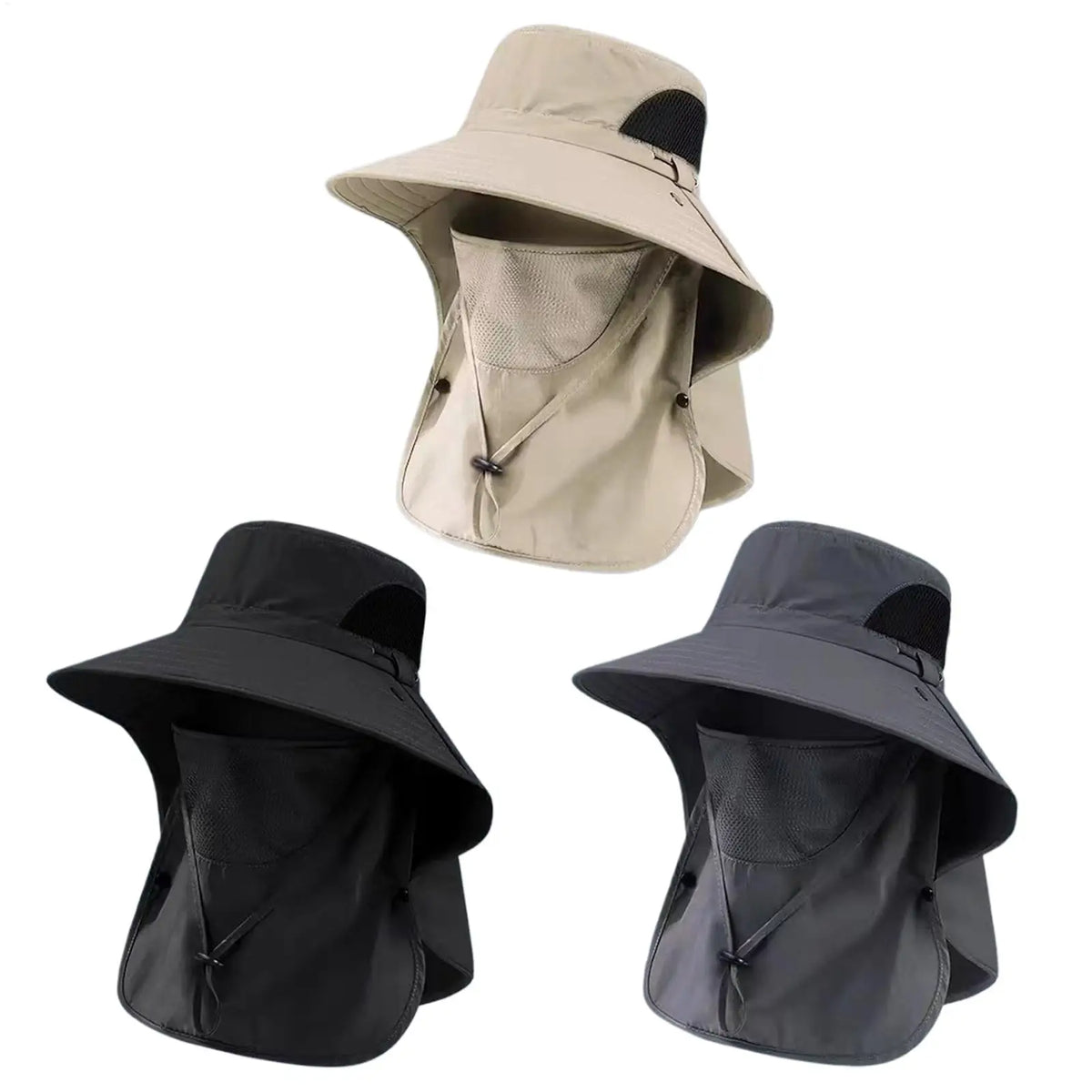 UV Sun Hat with Neck Flap – Unisex Fishing & Hiking Cap