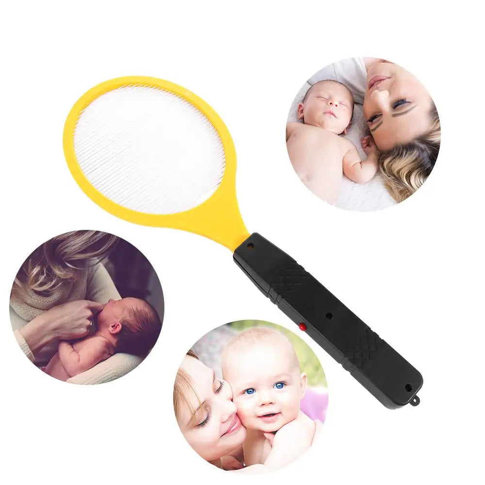 Electric Mosquito Swatter Racket | Battery-Powered Bug Zapper