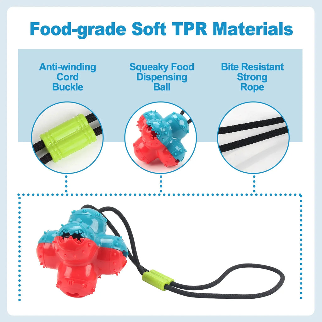 Pet Dogs Make Sounds Play Toy Balls Leak Food Grind Teeth Clean Be