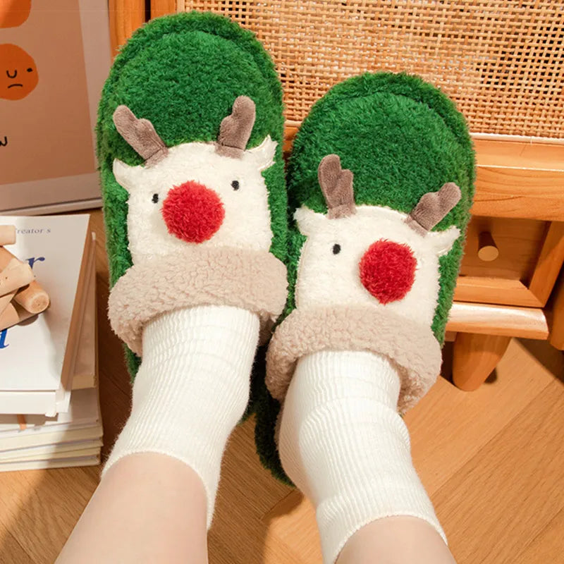 HAJINK Women's Furry Plush Indoor Slippers – Cozy Winter House Shoes