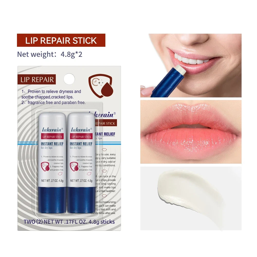 Moisturizing Lip Repair Balm Stick | Paraben-Free 2-Pack