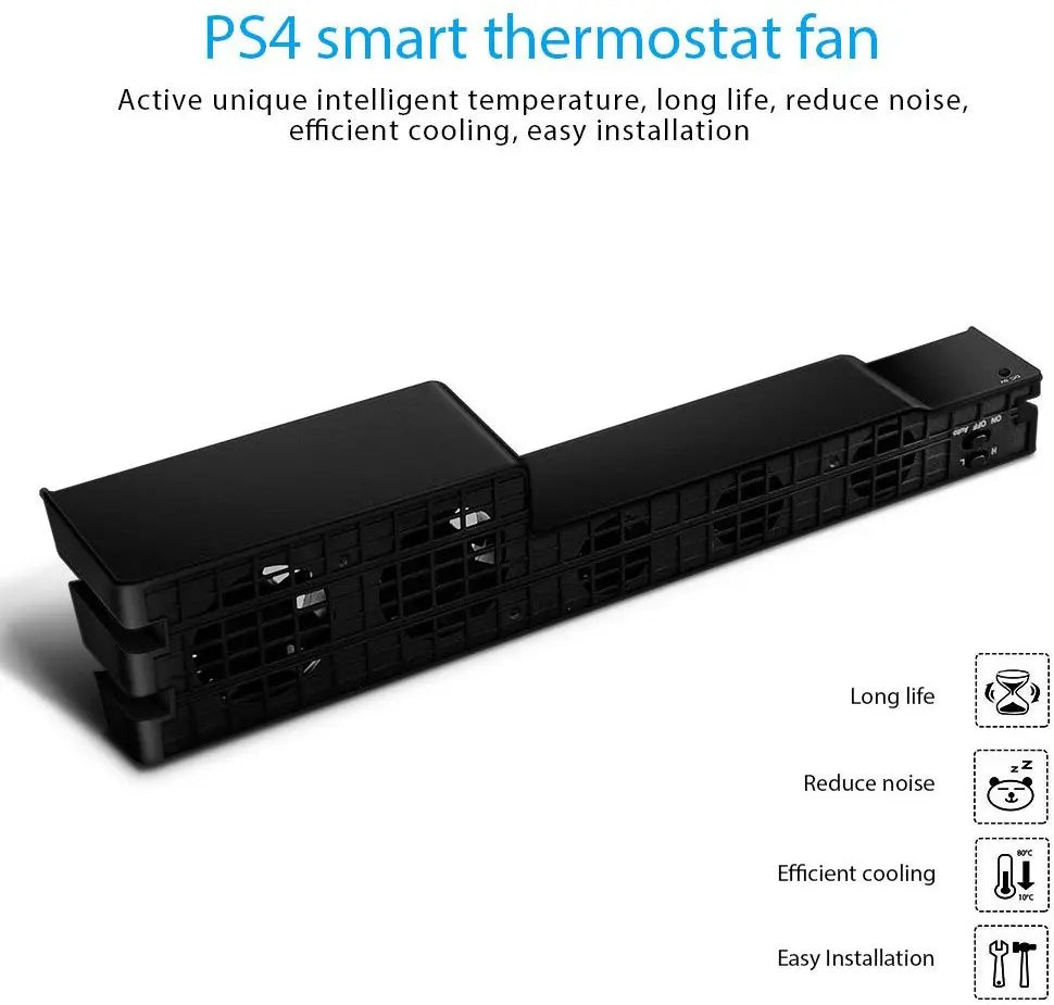 USB Turbo Cooling Fan for PS4, PS4 Pro & PS4 Slim – DC 5V