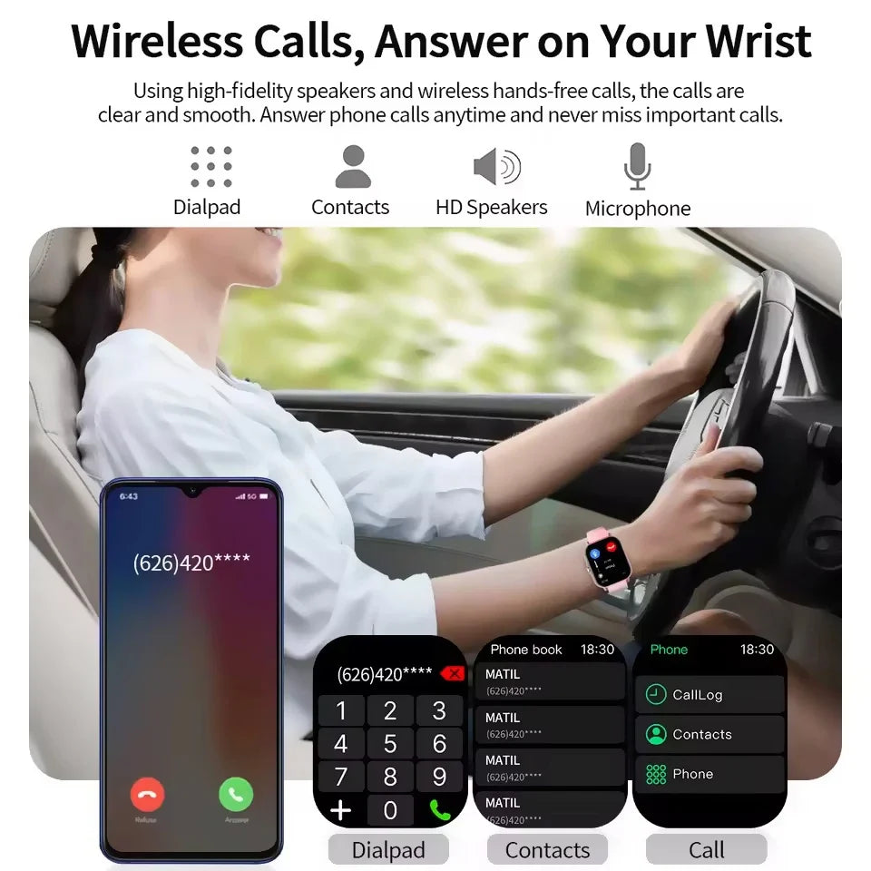 Ola Esporte Smartwatch 1.83" | Bluetooth Call & Fitness Tracker