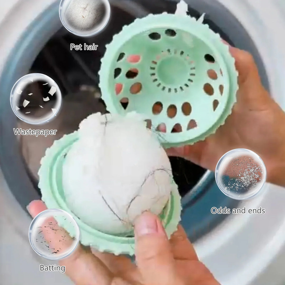 Laundry Ball – Anti-Tangle Drum Cleaner for Washing Machines