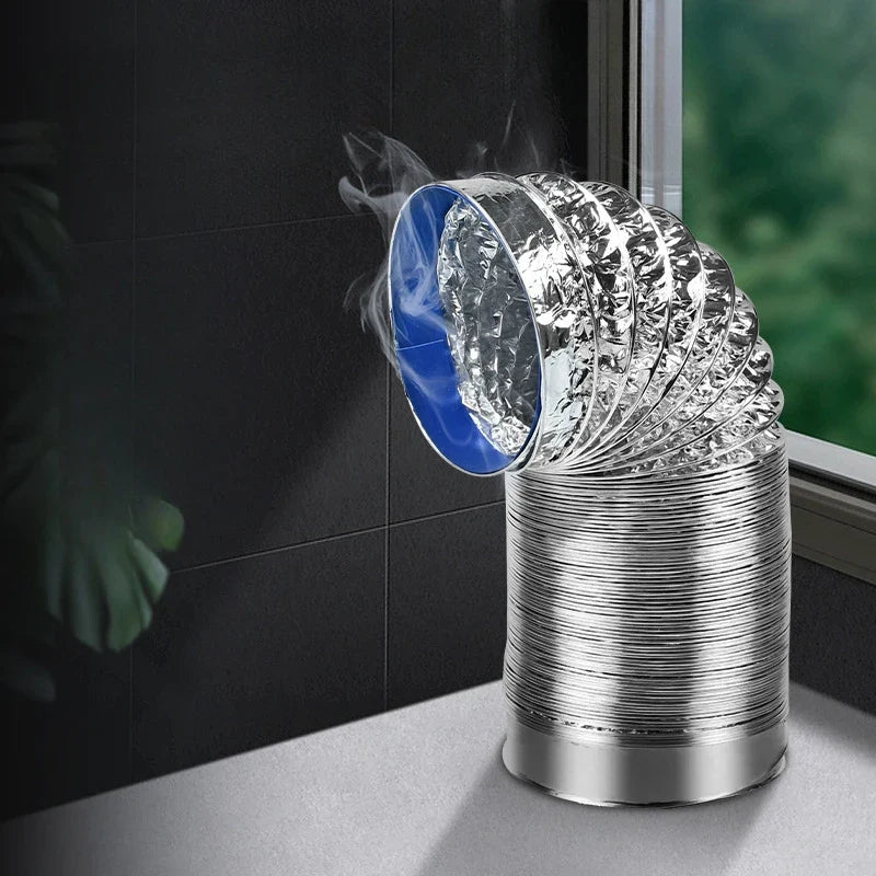 4 Inch Flexible Aluminum Exhaust Duct | 100mm Ventilation Hose
