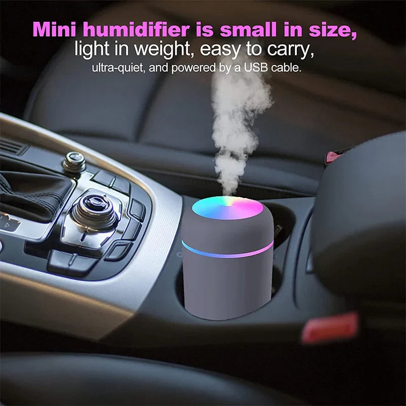 USB Cool Mist Ultrasonic Humidifier & Aroma Diffuser