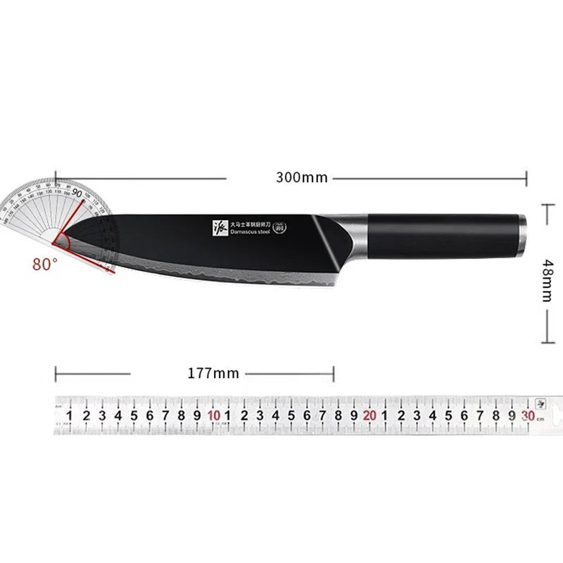 PLYS Damascus Steel Chef Knife – Japanese Style & Gift Box