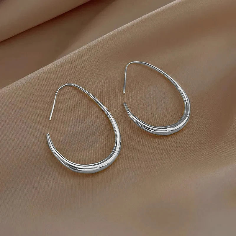 Huitan Waterdrop Hoop Earrings – 4 Colors | Women's Fashion