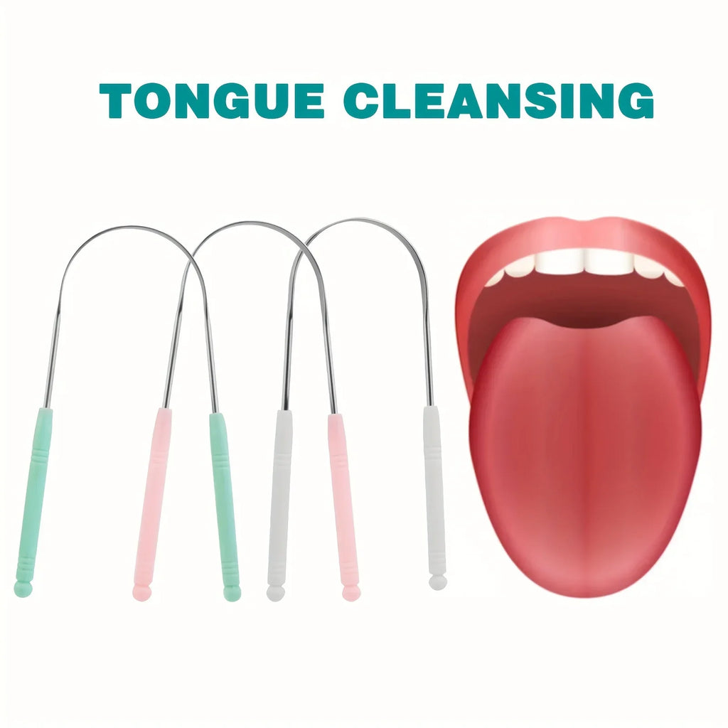 Stainless Steel Tongue Scraper & Cleaner | Oral Care Tool
