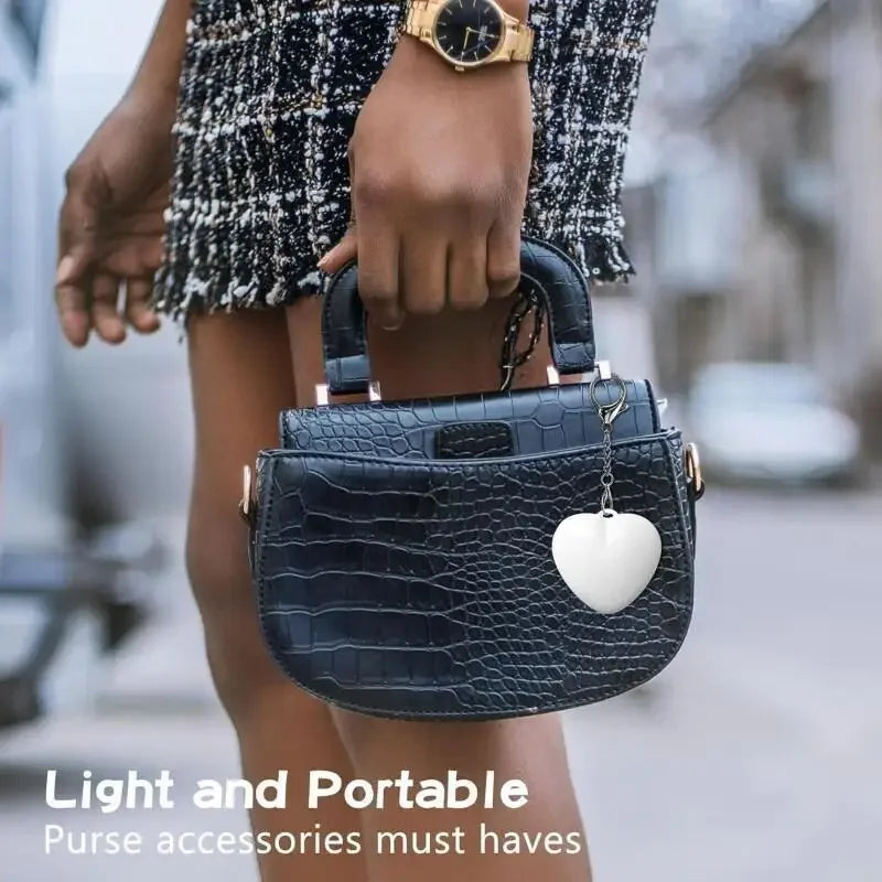USB Rechargeable Heart Keychain Night Light | Bag & Purse LED