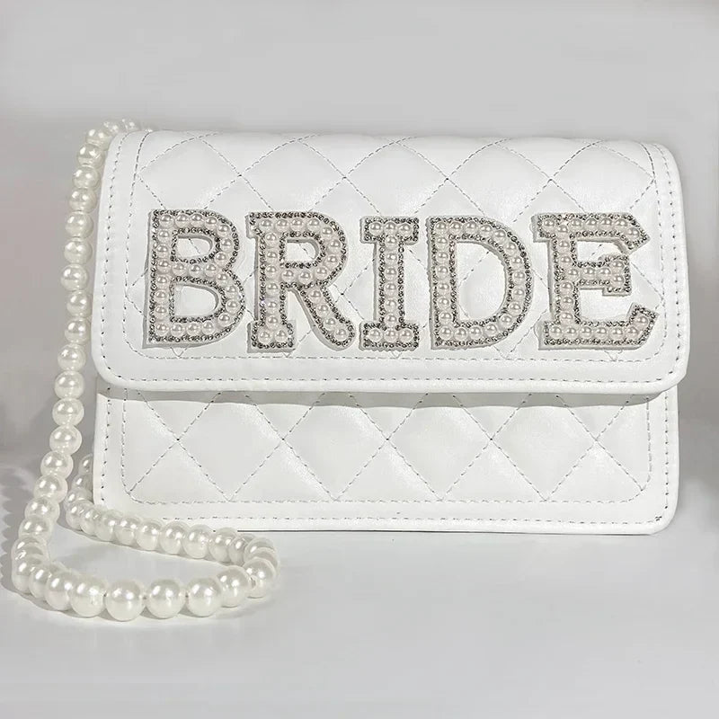 Pearl Bride to Be Clutch Bag | Bridal Bachelorette Gift