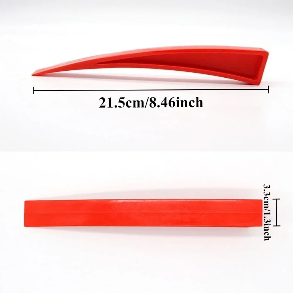 Car Door Wedge Tool – Curved Dent Repair, Lightweight Red