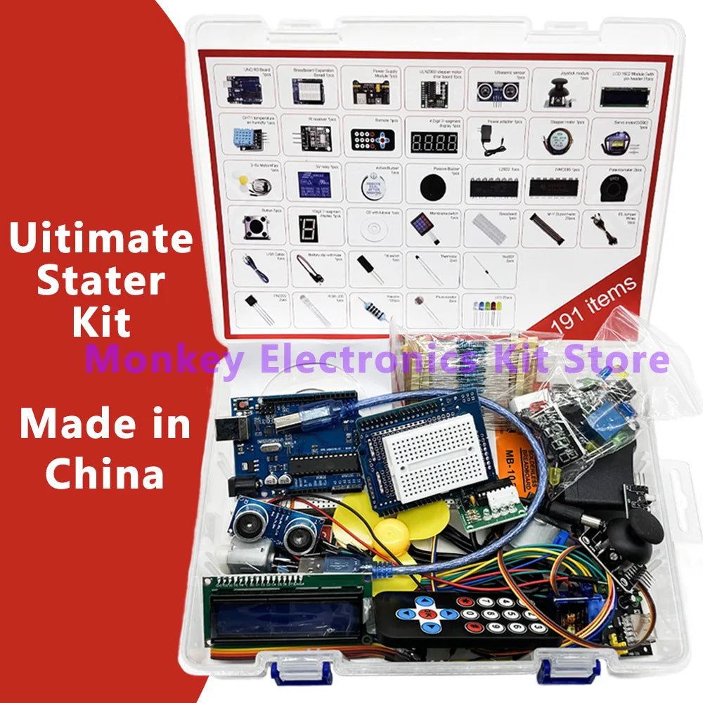 ATmega328P UNO R3 Ultimate Starter Kit – DIY Electronics Learning