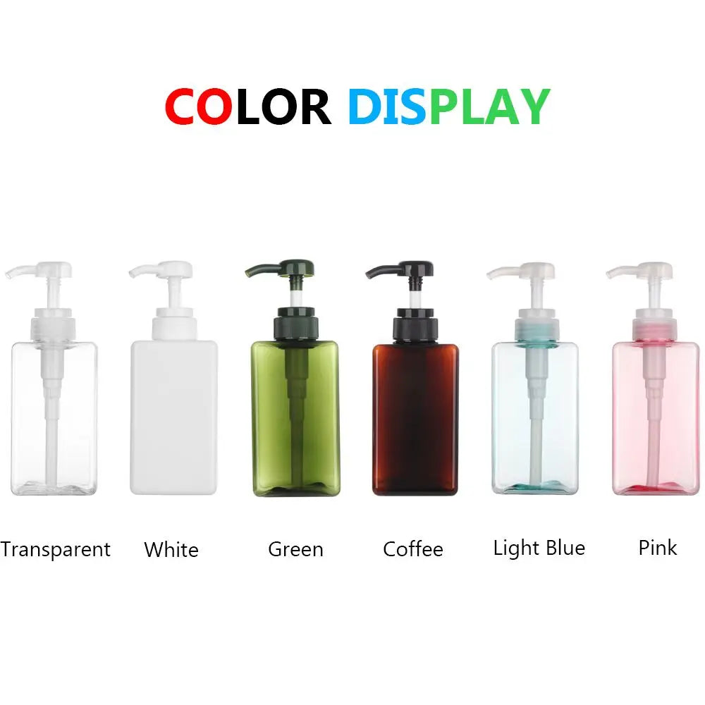 Square Clear Bottle Liquid Soap Whipped Mousse Points Bottling